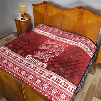 Denmark Christmas Quilt Three Danish Lions - Wonder Print Shop