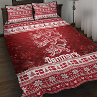 Denmark Christmas Quilt Bed Set Three Danish Lions - Wonder Print Shop