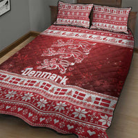 Denmark Christmas Quilt Bed Set Three Danish Lions - Wonder Print Shop