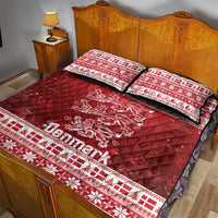 Denmark Christmas Quilt Bed Set Three Danish Lions - Wonder Print Shop