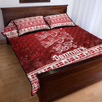 Denmark Christmas Quilt Bed Set Three Danish Lions - Wonder Print Shop