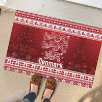 Denmark Christmas Rubber Doormat Three Danish Lions - Wonder Print Shop