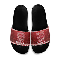 Denmark Christmas Slide Sandals Three Danish Lions - Wonder Print Shop