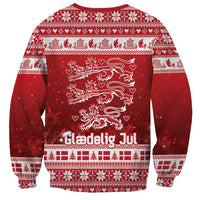 Denmark Christmas Sweatshirt Three Danish Lions - Wonder Print Shop
