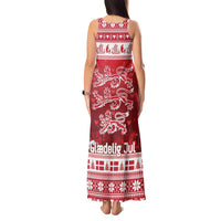 Denmark Christmas Tank Maxi Dress Three Danish Lions - Wonder Print Shop