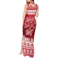 Denmark Christmas Tank Maxi Dress Three Danish Lions - Wonder Print Shop