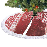 Denmark Christmas Tree Skirt Three Danish Lions - Wonder Print Shop
