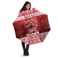 Denmark Christmas Umbrella Three Danish Lions - Wonder Print Shop