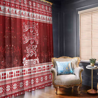 Denmark Christmas Window Curtain Three Danish Lions - Wonder Print Shop