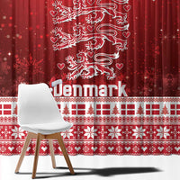 Denmark Christmas Window Curtain Three Danish Lions - Wonder Print Shop