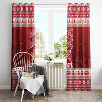 Denmark Christmas Window Curtain Three Danish Lions - Wonder Print Shop