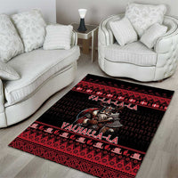 Denmark Santa Viking Christmas Area Rug Julemanden Goes Viking - Wonder Print Shop