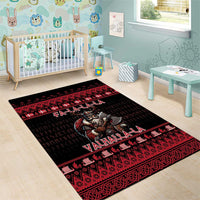 Denmark Santa Viking Christmas Area Rug Julemanden Goes Viking - Wonder Print Shop