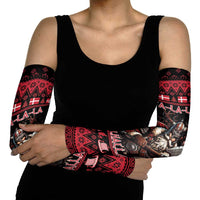 Denmark Santa Viking Christmas Arm Sleeves Julemanden Goes Viking - Wonder Print Shop