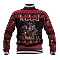 Denmark Santa Viking Christmas Baseball Jacket Julemanden Goes Viking - Wonder Print Shop