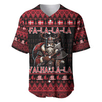 Denmark Santa Viking Christmas Baseball Jersey Julemanden Goes Viking - Wonder Print Shop