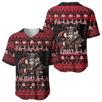 Denmark Santa Viking Christmas Baseball Jersey Julemanden Goes Viking - Wonder Print Shop