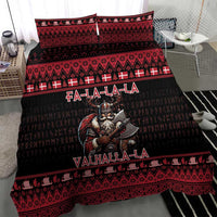 Denmark Santa Viking Christmas Bedding Set Julemanden Goes Viking - Wonder Print Shop