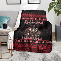 Denmark Santa Viking Christmas Blanket Julemanden Goes Viking - Wonder Print Shop