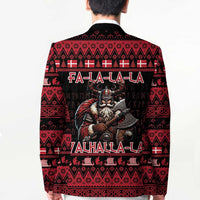 Denmark Santa Viking Christmas Blazer Julemanden Goes Viking - Wonder Print Shop