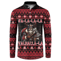 Denmark Santa Viking Christmas Button Sweatshirt Julemanden Goes Viking - Wonder Print Shop