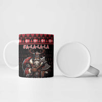 Denmark Santa Viking Christmas Ceramic Mug Julemanden Goes Viking - Wonder Print Shop