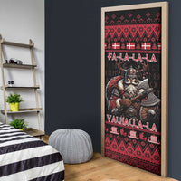Denmark Santa Viking Christmas Door Cover Julemanden Goes Viking - Wonder Print Shop