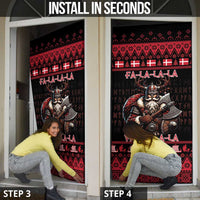 Denmark Santa Viking Christmas Door Cover Julemanden Goes Viking - Wonder Print Shop