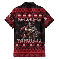 Denmark Santa Viking Christmas Family Matching Long Sleeve Bodycon Dress and Hawaiian Shirt Julemanden Goes Viking - Wonder Print Shop