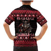 Denmark Santa Viking Christmas Family Matching Mermaid Dress and Hawaiian Shirt Julemanden Goes Viking - Wonder Print Shop