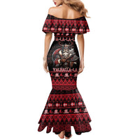 Denmark Santa Viking Christmas Family Matching Mermaid Dress and Hawaiian Shirt Julemanden Goes Viking - Wonder Print Shop