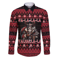 Denmark Santa Viking Christmas Family Matching Puletasi and Hawaiian Shirt Julemanden Goes Viking - Wonder Print Shop