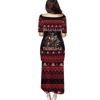 Denmark Santa Viking Christmas Family Matching Puletasi and Hawaiian Shirt Julemanden Goes Viking - Wonder Print Shop