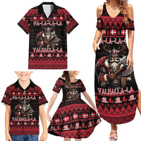 Denmark Santa Viking Christmas Family Matching Summer Maxi Dress and Hawaiian Shirt Julemanden Goes Viking - Wonder Print Shop