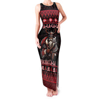 Denmark Santa Viking Christmas Family Matching Tank Maxi Dress and Hawaiian Shirt Julemanden Goes Viking - Wonder Print Shop