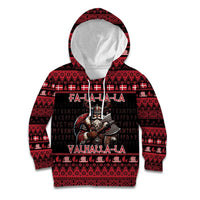 Denmark Santa Viking Christmas Kid Hoodie Julemanden Goes Viking - Wonder Print Shop