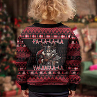 Denmark Santa Viking Christmas Kid Ugly Christmas Sweater Julemanden Goes Viking - Wonder Print Shop