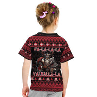 Denmark Santa Viking Christmas Kid T Shirt Julemanden Goes Viking - Wonder Print Shop