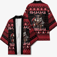 Denmark Santa Viking Christmas Kimono Julemanden Goes Viking - Wonder Print Shop