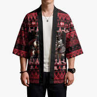 Denmark Santa Viking Christmas Kimono Julemanden Goes Viking - Wonder Print Shop