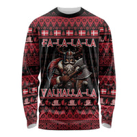 Denmark Santa Viking Christmas Long Sleeve Shirt Julemanden Goes Viking - Wonder Print Shop