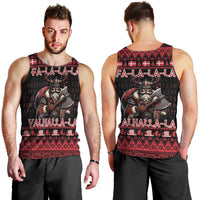 Denmark Santa Viking Christmas Men Tank Top Julemanden Goes Viking - Wonder Print Shop