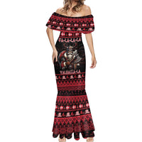 Denmark Santa Viking Christmas Mermaid Dress Julemanden Goes Viking - Wonder Print Shop