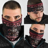 Denmark Santa Viking Christmas Neck Gaiter Julemanden Goes Viking - Wonder Print Shop