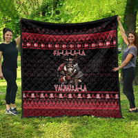 Denmark Santa Viking Christmas Quilt Julemanden Goes Viking - Wonder Print Shop