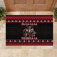 Denmark Santa Viking Christmas Rubber Doormat Julemanden Goes Viking - Wonder Print Shop