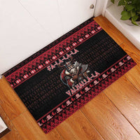 Denmark Santa Viking Christmas Rubber Doormat Julemanden Goes Viking - Wonder Print Shop