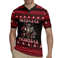 Denmark Santa Viking Christmas Rugby Jersey Julemanden Goes Viking - Wonder Print Shop