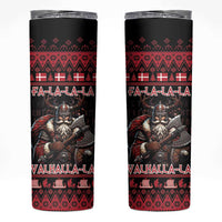 Denmark Santa Viking Christmas Skinny Tumbler Julemanden Goes Viking - Wonder Print Shop