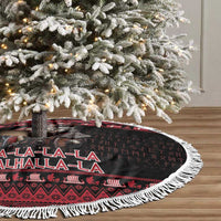Denmark Santa Viking Christmas Tree Skirt Julemanden Goes Viking - Wonder Print Shop